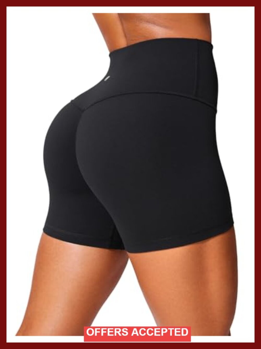 Butterlift Biker Shorts 4" No Front Seam High Waisted Scrunch Butt Workout Yoga
